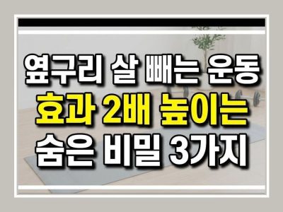 옆구리 살 빼는 운동