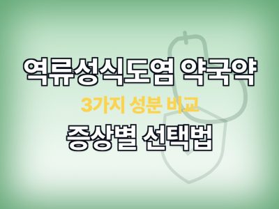 역류성식도염 약국약