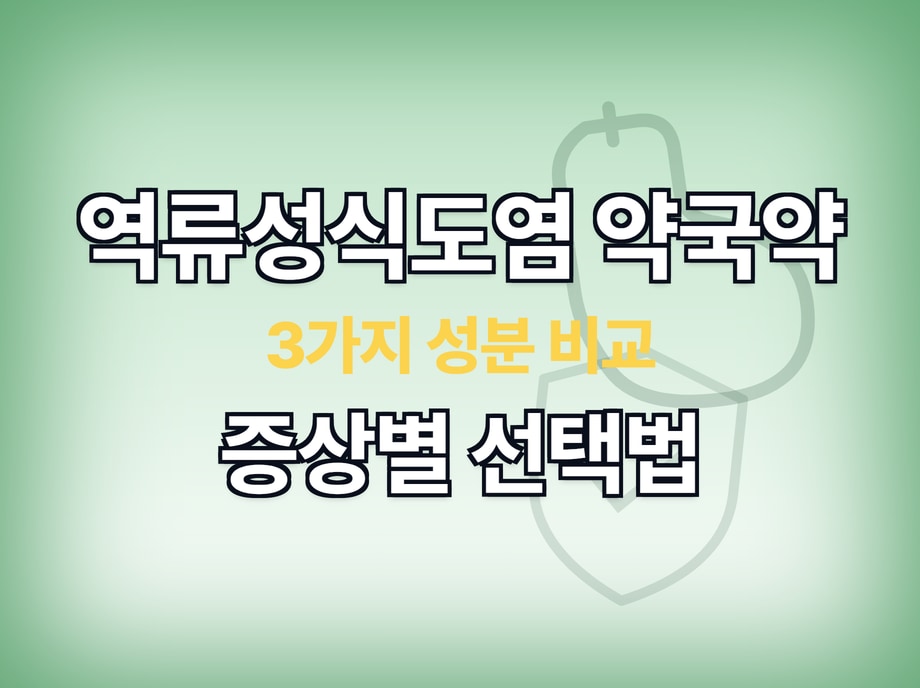 역류성식도염 약국약