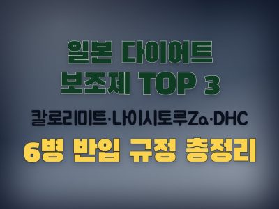 일본다이어트보조제