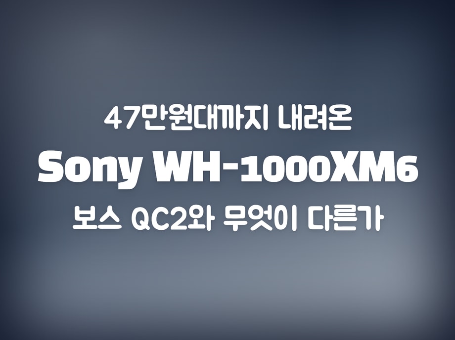 소니 WH-1000XM6